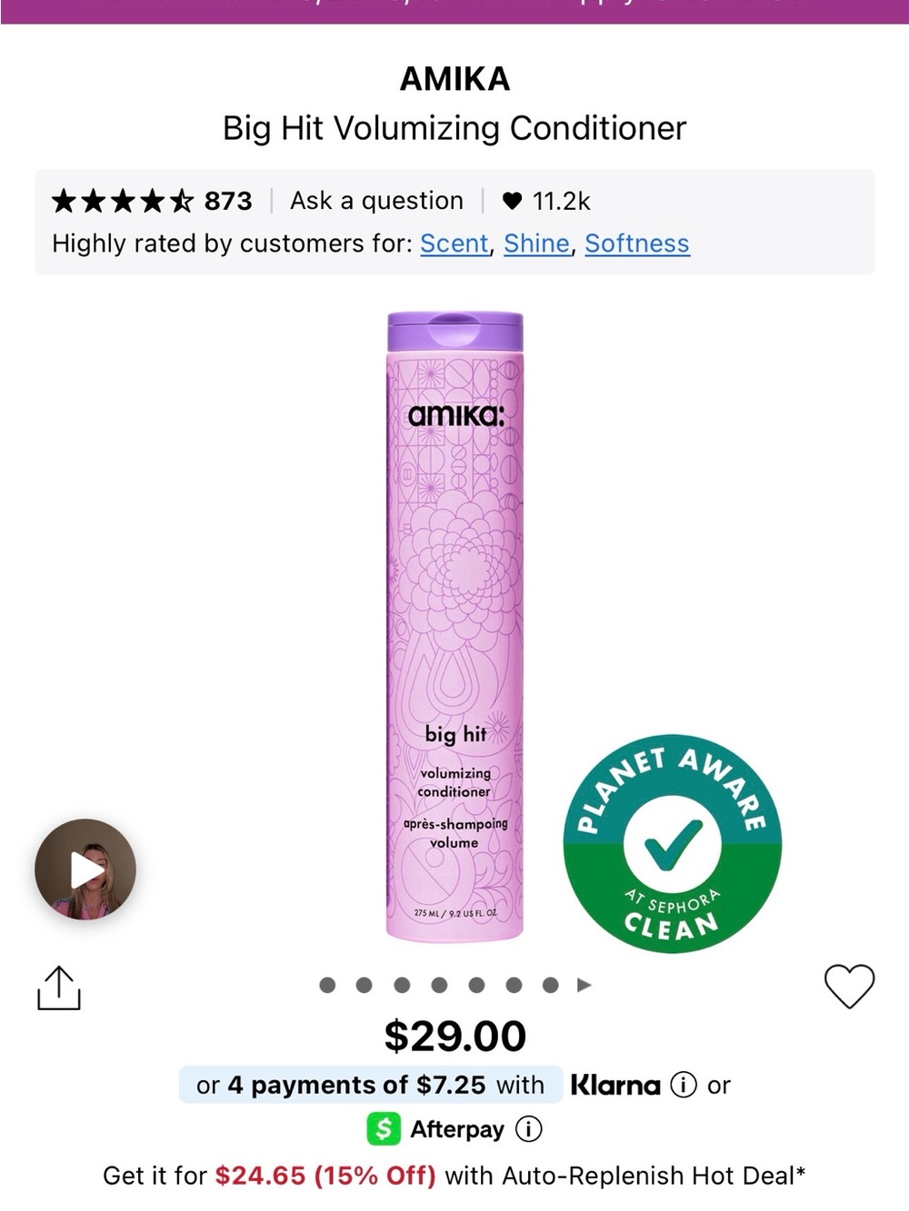 AMIKA Big Hit Volumizing Conditioner